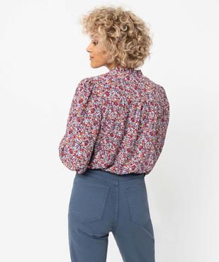 Chemise femme à motifs fleuris et col froncé vue3 - GEMO(FEMME PAP) - GEMO