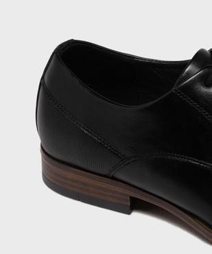 Derbies à bout amande en cuir imitation homme - Mario Baldano vue6 - MARIO BALDANO - GEMO