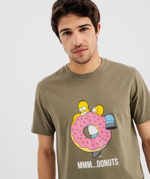 Pyjashort bicolore homme - The  Simpsons vue2 - SIMPSONS - GEMO