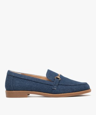 Mocassins en toile denim à bout effilée femme vue2 - FOLLOW ME - GEMO
