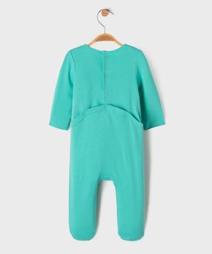 Pyjama dors-bien à pont dos en coton à motif bébé vue4 - GEMO 4G BEBE - GEMO