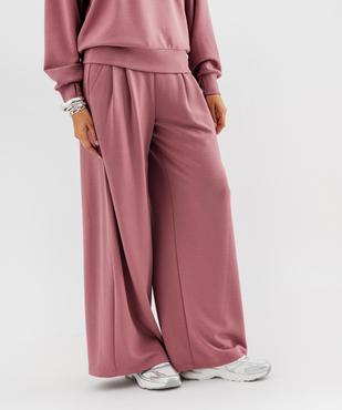 Pantalon de jogging large en modal doux femme vue1 - GEMO 4G FEMME - GEMO