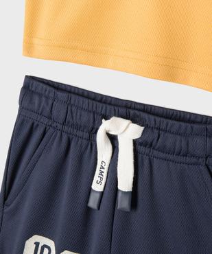 Ensemble de sport bébé garçon tee-shirt et short — Camps United vue3 - CAMPS - GEMO
