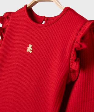 Tee-shirt manches longues texturé bébé fille - LuluCastagnette vue2 - LULU CASTAGNETTE GEMO FOR GOOD - GEMO