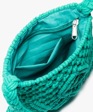 Sac bandoulière femme en maille tressée vue3 - GEMO (ACCESS) - GEMO