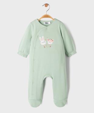 Pyjama en molleton gratté à ouverture devant bébé vue1 - GEMO 4G BEBE - GEMO
