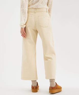 Jean large cropped femme vue4 - GEMO(FEMME PAP) - GEMO