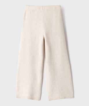 Pantalon en maille douillette coupe large fille vue3 - GEMO (ENFANT) - GEMO