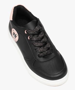 Baskets fille mid-cut à détails brillants et vernis vue5 - GEMO (ENFANT) - GEMO