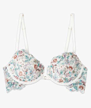 Soutien-gorge femme corbeille à bonnets fleuris vue4 - GEMO(HOMWR FEM) - GEMO
