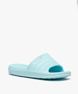 Mules de piscine femme unies extralégères vue2 - GEMO (PLAGE) - GEMO
