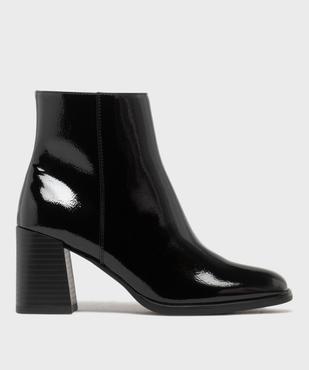 Boots à talon large et bout carré femme vue8 - FOLLOW ME - GEMO