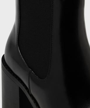 Boots Chelsea à talon et bout rond femme - Follow Me vue6 - FOLLOW ME - GEMO