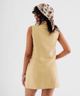 Blazer sans  manches à patte pressionnée femme vue4 - GEMO(FEMME PAP) - GEMO