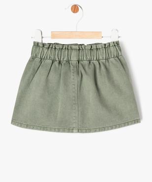 Jupe en jean bébé fille avec taille élastique vue3 - GEMO 4G BEBE - GEMO