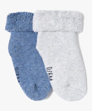 Chaussettes en maille bouclette douillette bébé (lot de 2) vue1 - GEMO 4G BEBE - GEMO