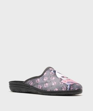 Chaussons mules avec motif chien femme vue2 - G'FLEX GEMO FOR GOOD - GEMO