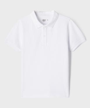 Polo à manches courtes uni garçon vue8 - GEMO (ENFANT) - GEMO