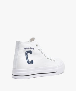 Baskets femme montantes en toile unie – Camps United vue4 - CAMPS UNITED - GEMO