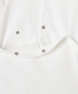 Pyjama en velours avec motif zèbre bébé vue3 - GEMO(BB COUCHE) - GEMO