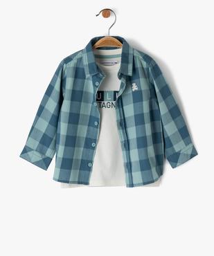Ensemble 2 pièces chemise et tee-shirt bébé garçon - LuluCastagnette vue2 - LULUCASTAGNETTE - GEMO