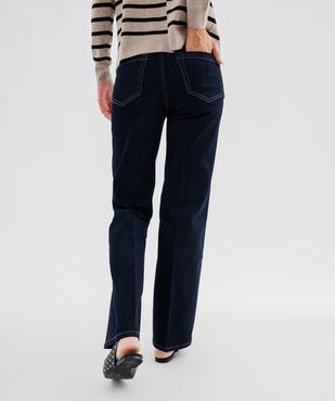 Jean flare en matière extensible femme vue3 - GEMO 4G FEMME - GEMO
