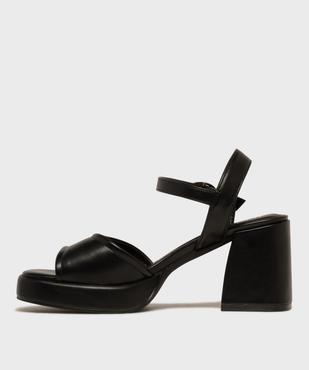 Sandales à talon épais et semelle plateforme femme - 5 Miles vue3 - 5 MILES - GEMO