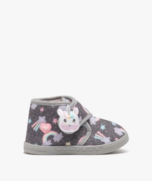 Chaussons fille bottillons à scratch en jersey imprimé - Beppi vue1 - BEPPI - GEMO