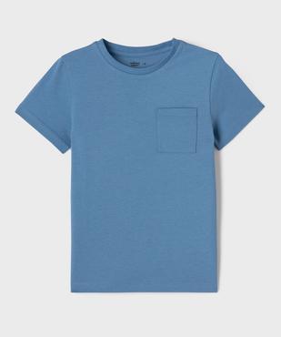 Tee-shirt manches courtes avec poche poitrine garçon vue1 - GEMO 4G GARCON - GEMO