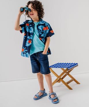 Bermuda garçon en jean vue1 - GEMO (ENFANT) - GEMO