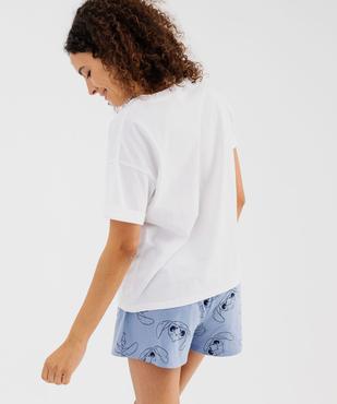 Pyjashort à motif Stitch femme - Disney vue4 - LILO & STITCH - GEMO