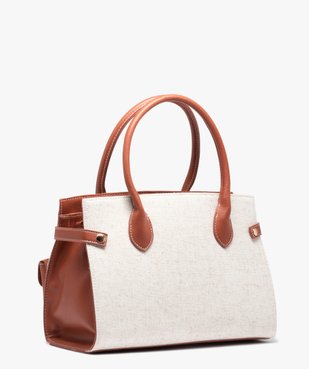 Sac femme bimatière avec petite pochette breloque vue2 - GEMO (ACCESS) - GEMO