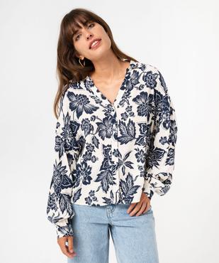 Chemise à motifs femme vue2 - GEMO(FEMME PAP) - GEMO