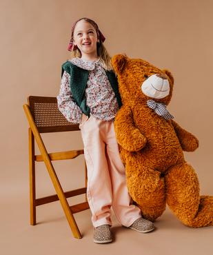 Gilet sans manches en maille sherpa fille vue5 - GEMO 4G FILLE - GEMO