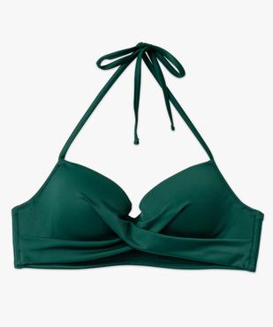 Haut de maillot de bain corbeille effet drapé femme vue4 - GEMO (PLAGE) - GEMO