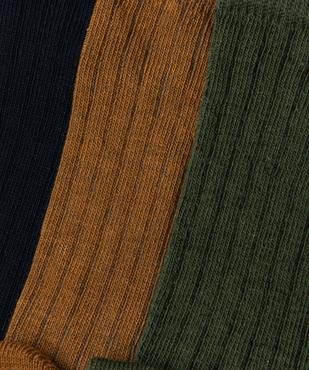 Chaussettes en maille côtelée garçon (lot de 3) vue2 - GEMO 4G GARCON - GEMO