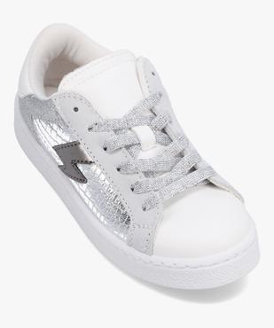 Baskets fille à détails pailletés et métallisés vue5 - GEMO (ENFANT) - GEMO