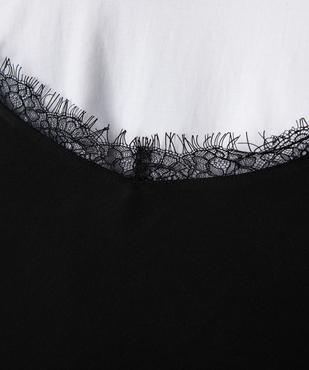 Robe courte bimatière ado fille vue2 - GEMO (JUNIOR) - GEMO