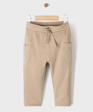 Pantalon en maille avec taille élastique bébé garçon vue1 - GEMO 4G BEBE - GEMO