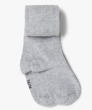 Collants unis bébé fille vue1 - GEMO 4G BEBE - GEMO