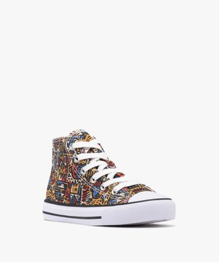 Baskets montantes en toile imprimée fille - Buggyshoes vue2 - BUGGY GEMO FOR GOOD - GEMO