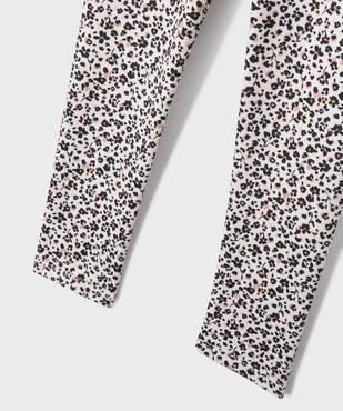 Legging de sport à motif fleuris fille vue2 - GEMO 4G FILLE - GEMO