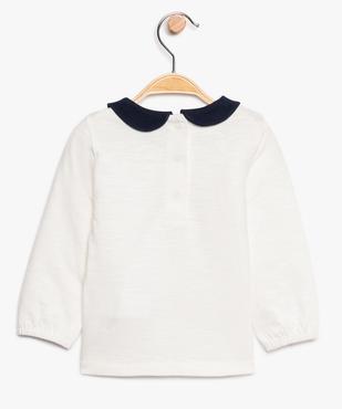 Tee-shirt bébé fille à col claudine - Lulu Castagnette vue2 - LULUCASTAGNETTE - GEMO