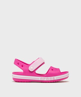 Sandales de plage fermeture scratch fille - Crocs vue1 - CROCS - GEMO