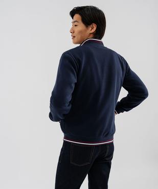 Sweat zippé avec finitions fantaisie homme vue3 - GEMO 4G HOMME - GEMO