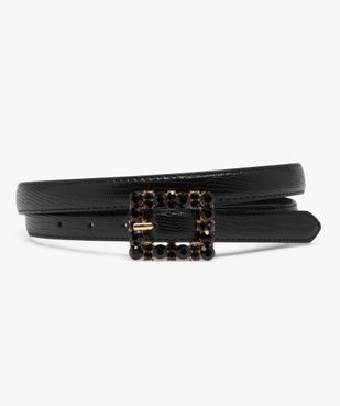 Ceinture fine à boucle strass femme vue1 - GEMO (ACCESS) - GEMO