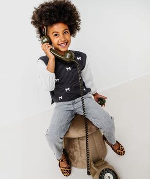 Jean slouchy à taille haute ajustable fille vue8 - GEMO (ENFANT) - GEMO