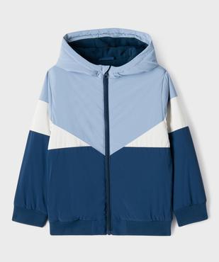 Blouson à capuche tricolore doublure polaire garçon vue3 - GEMO (ENFANT) - GEMO