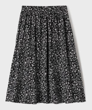 Jupe longue fluide imprimé fleuri fille vue4 - GEMO 4G FILLE - GEMO