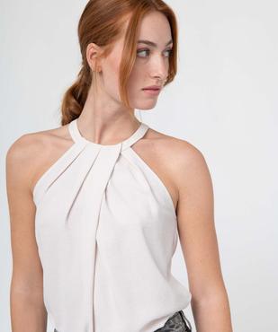 Blouse femme sans manches avec encolure américaine vue2 - GEMO(FEMME PAP) - GEMO